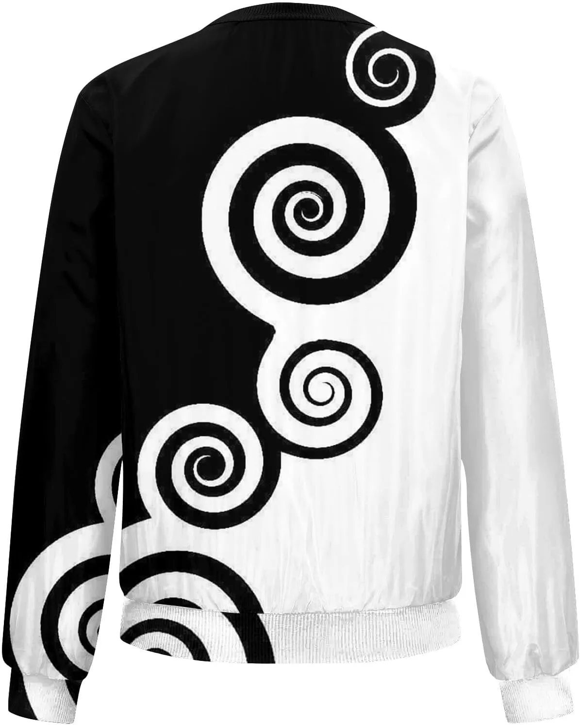 Bomber Jacket Women 2024 Trendy Full Zip Up Coat Long Sleeve Outwear Lightweight Windbreaker Outerwear Fall Jackets