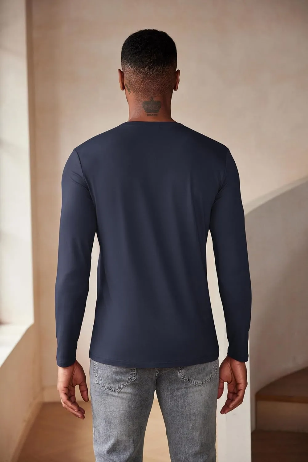 COOFANDY Men's Henley Shirts Long Sleeve Fashion Casual Tee Basic Lightweight T-Shirt