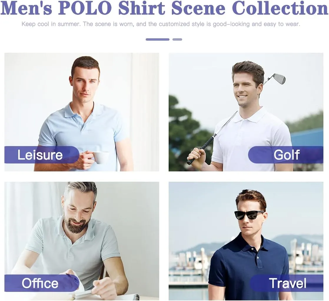 Custom Polo Shirts for Men Women Design Your Own Printed Front Back and Sleeve Personalized with Logo & Text