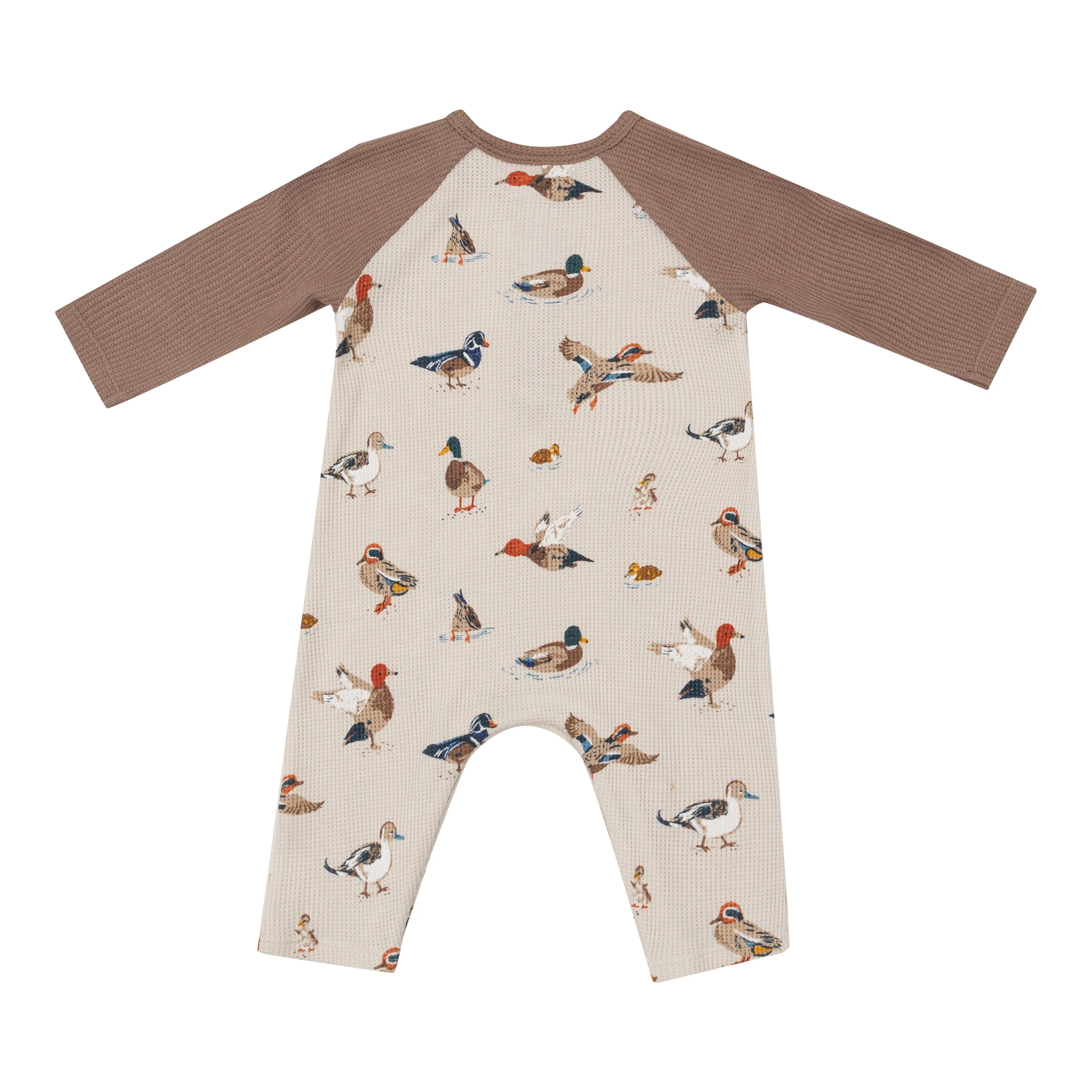 Ducks  L/S Raglan Henley Romper