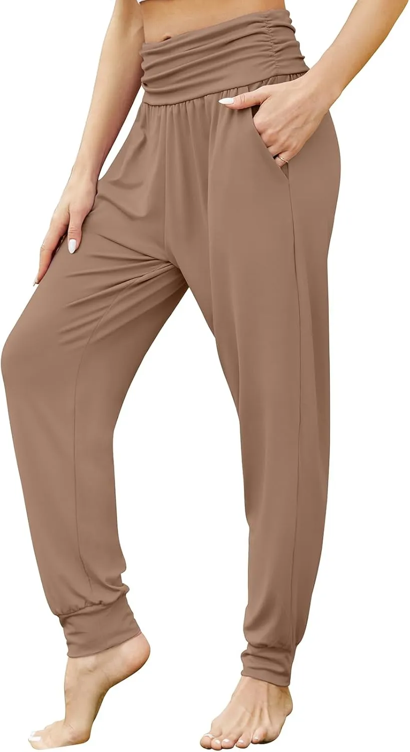 Gracyoga Women's Yoga Joggers Pants Casual Loose Workout Sweatpants Comfy Lounge Pants with Pockets