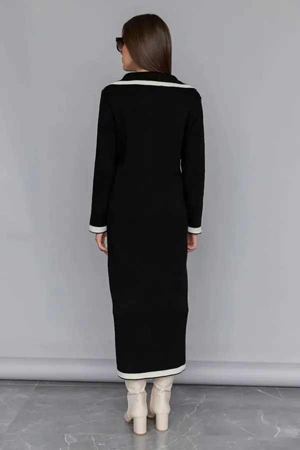 Kiana Long Knit Sweater Dress