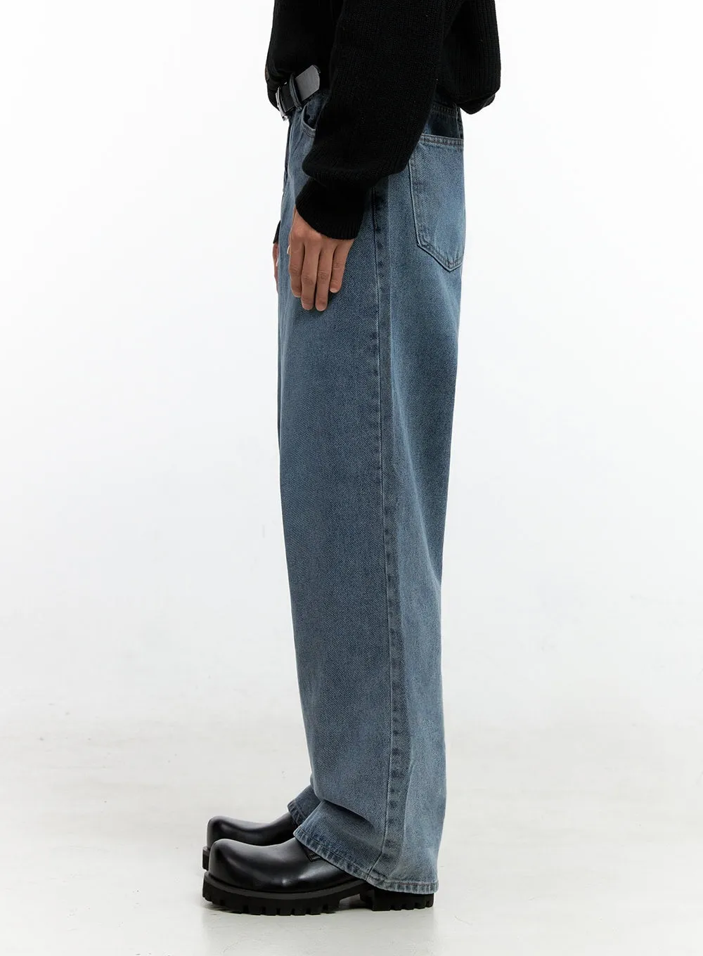 Men's Classic Wide-Leg Denim (Blue) IN411