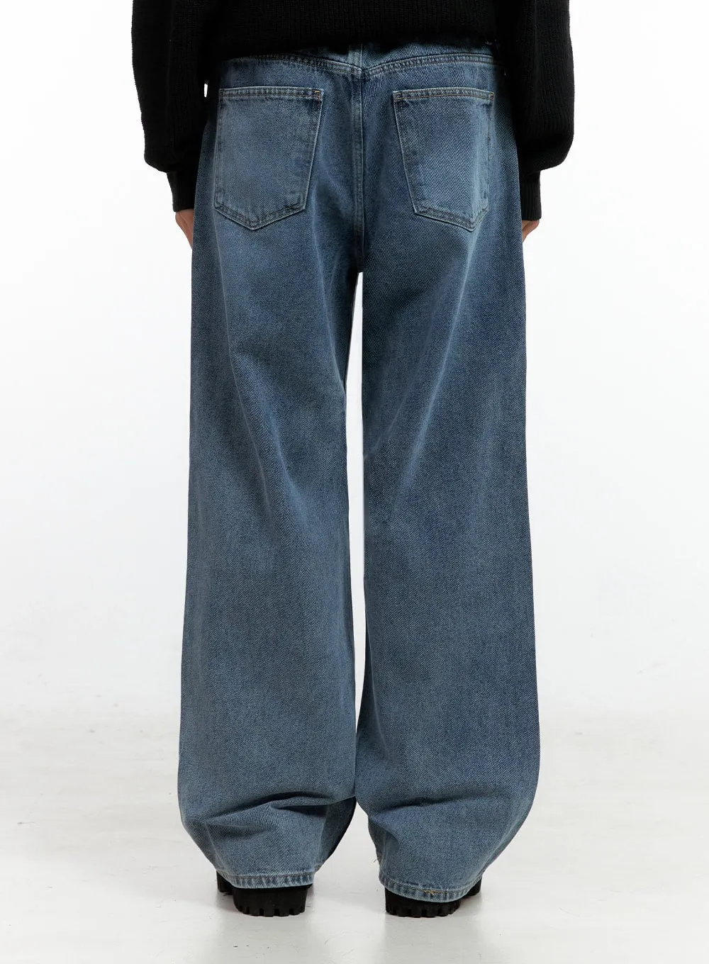 Men's Classic Wide-Leg Denim (Blue) IN411