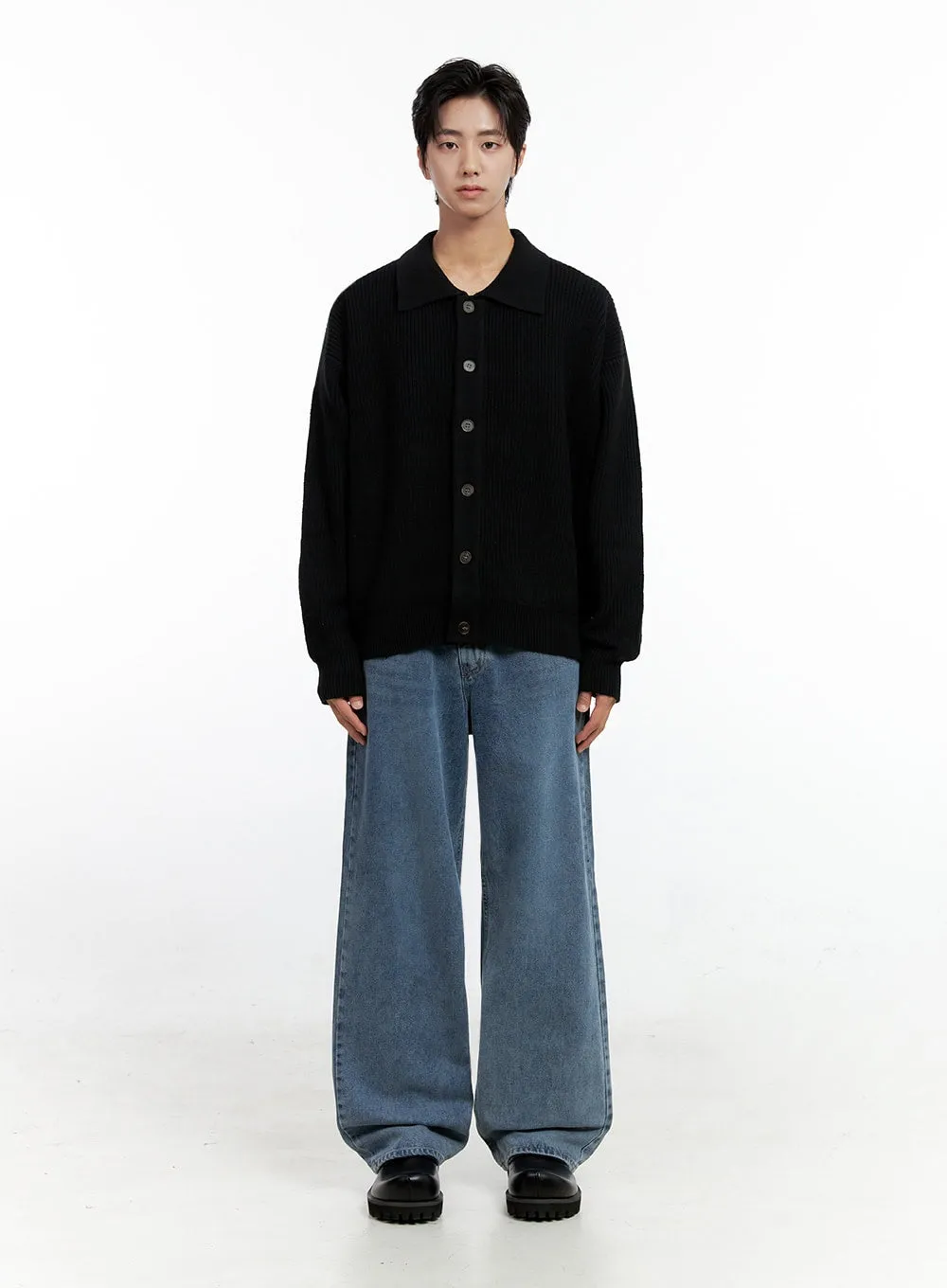 Men's Classic Wide-Leg Denim (Blue) IN411