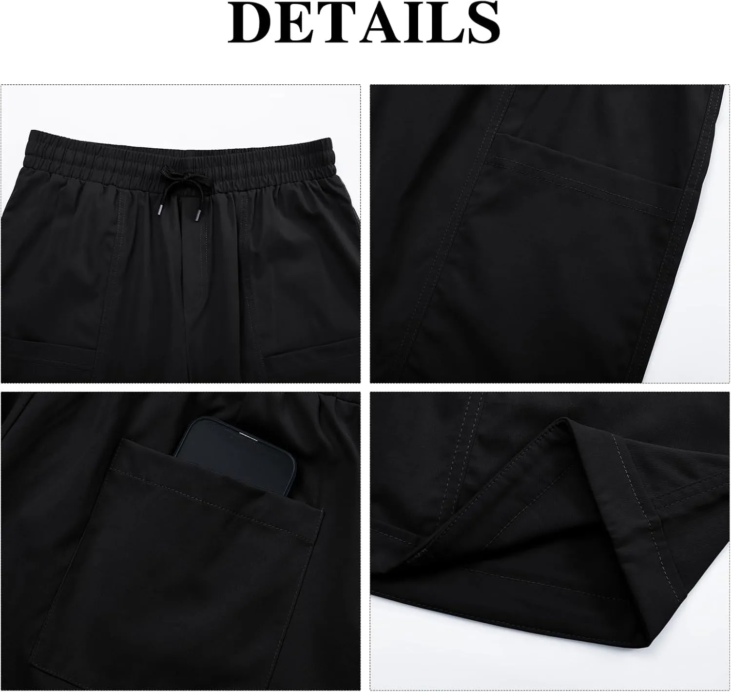 Oymyakon Women's Casual Cotton Shorts Summer Drawstring Elastic Waist Beach Shorts Comfy Pull On Shorts with Pockets