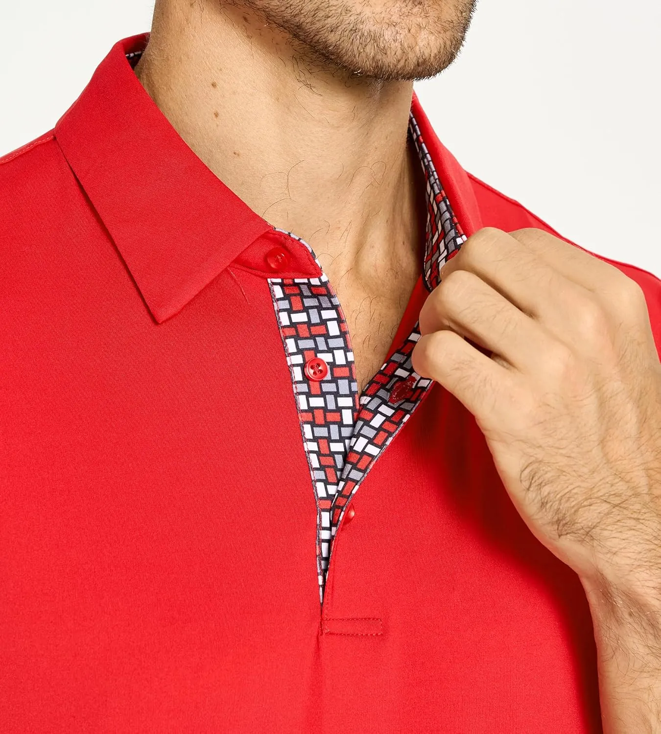 SAMERM Golf Shirts for Men Dry Fit Short Sleeve Moisture Wicking Casual Solid Stylish Mens Polo Shirts