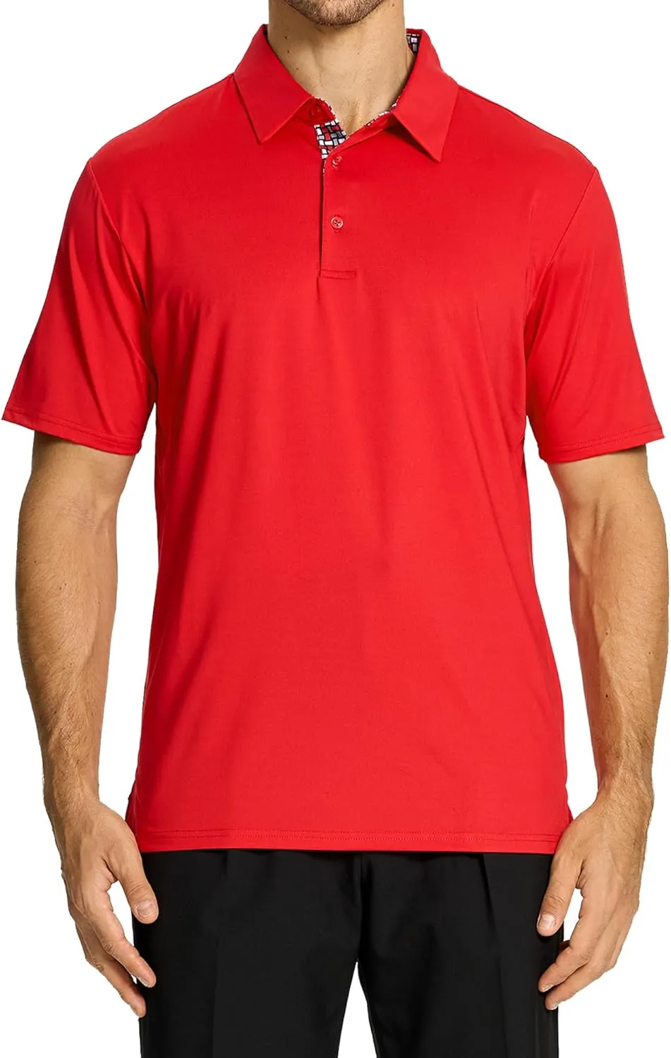SAMERM Golf Shirts for Men Dry Fit Short Sleeve Moisture Wicking Casual Solid Stylish Mens Polo Shirts