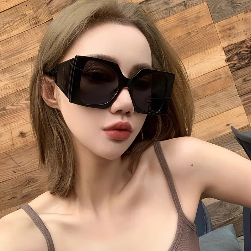 Trendy Large Frame Womens Glasses with AntiReflective Lens