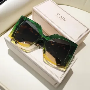 Trendy Large Frame Womens Glasses with AntiReflective Lens