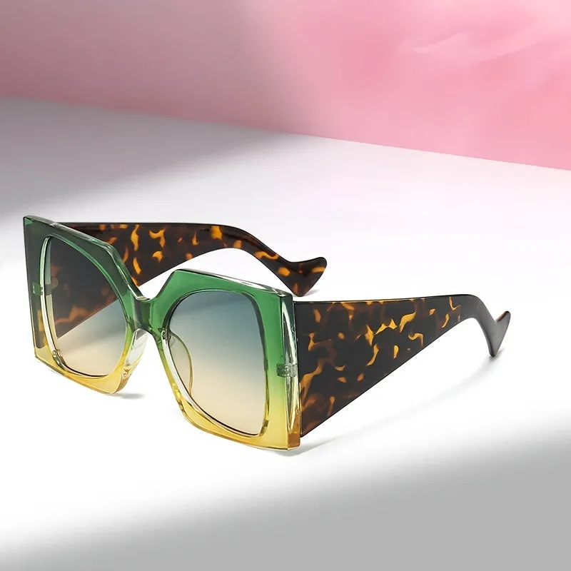 Trendy Large Frame Womens Glasses with AntiReflective Lens