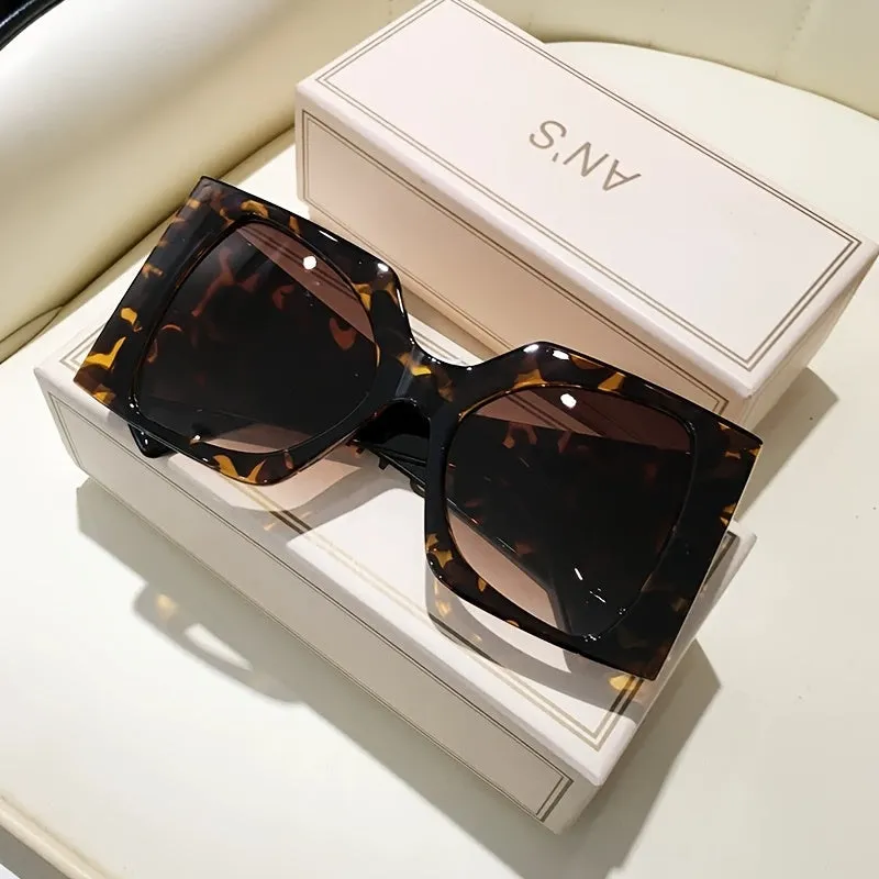 Trendy Large Frame Womens Glasses with AntiReflective Lens