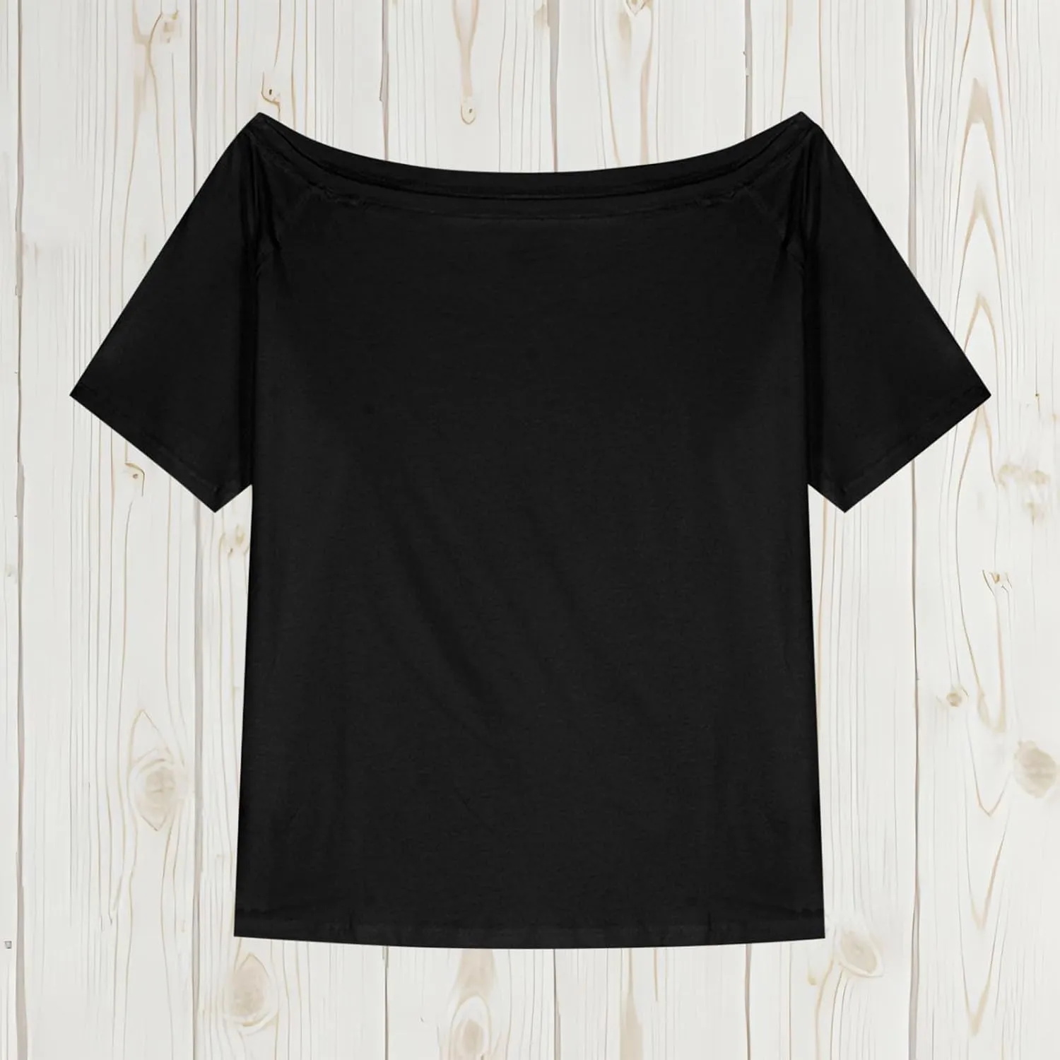 Women's Short Sleeve Off Shoulder Tops Summer Casual Solid Color Casual Daily T-Shirt Loose Comfy Fashion Cute Tees